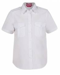Epaulette Shirt Ladies, Short Sleeve